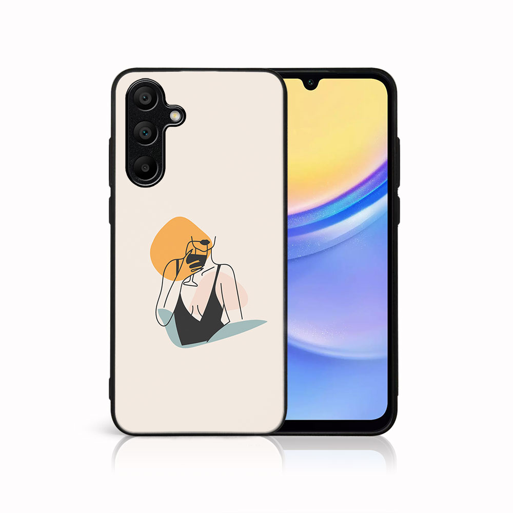 MY ART Husă De Protecție Pentru Samsung Galaxy A15 WOMAN (197)