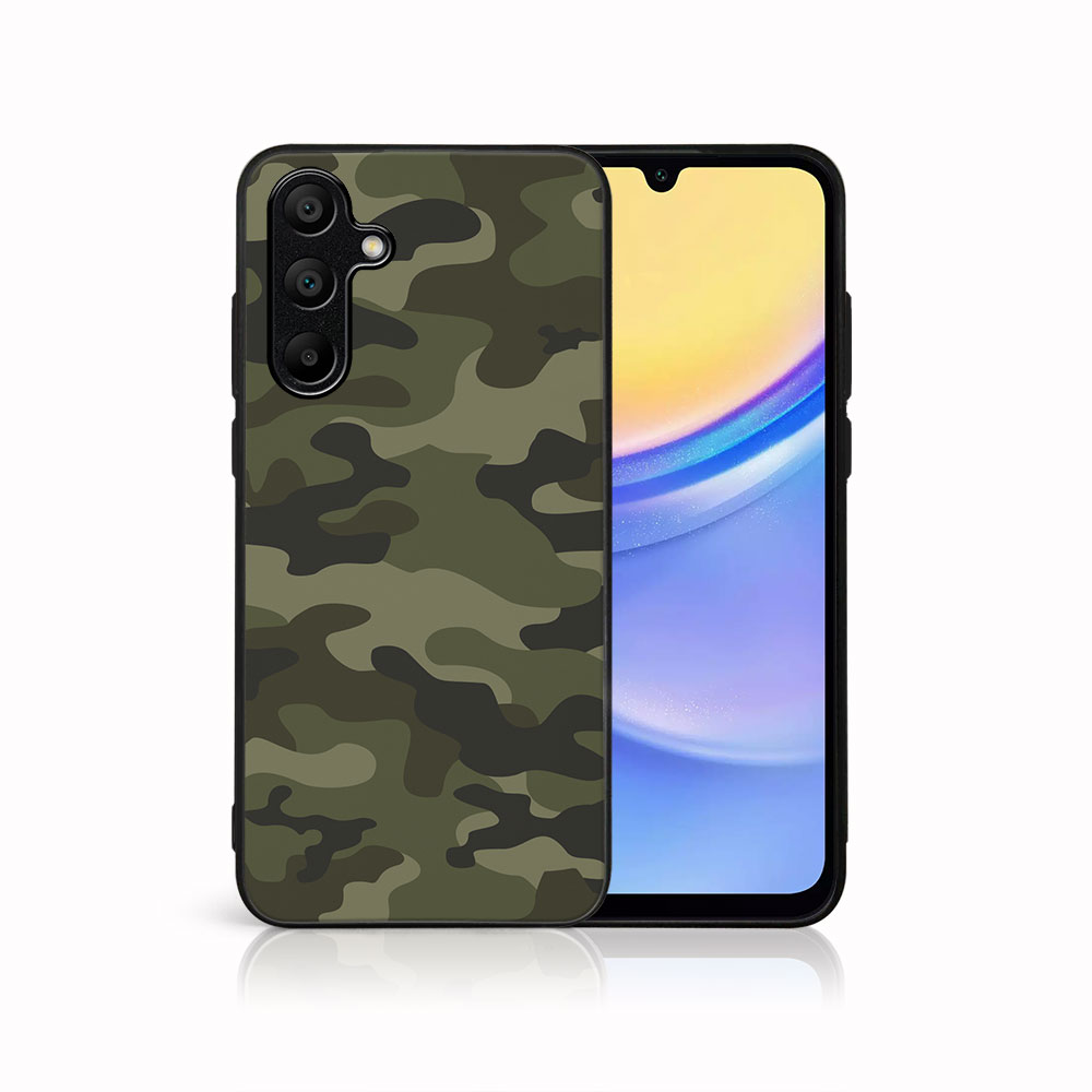 MY ART Husă De Protecție Pentru Samsung Galaxy A15 GREEN CAMO (235)