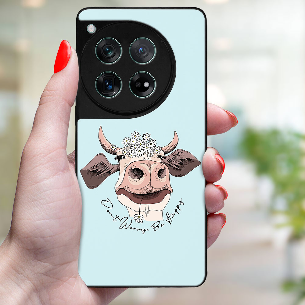 MY ART Husă De Protecție Pentru OnePlus 12 HAPPY COW (181)