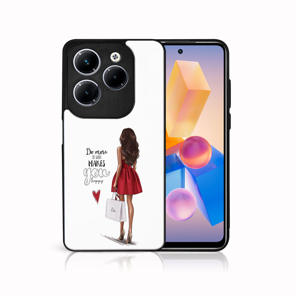 MY ART Husă De Protecție Pentru Infinix Hot 40 / Hot 40 Pro ROȘU DRESS (137)