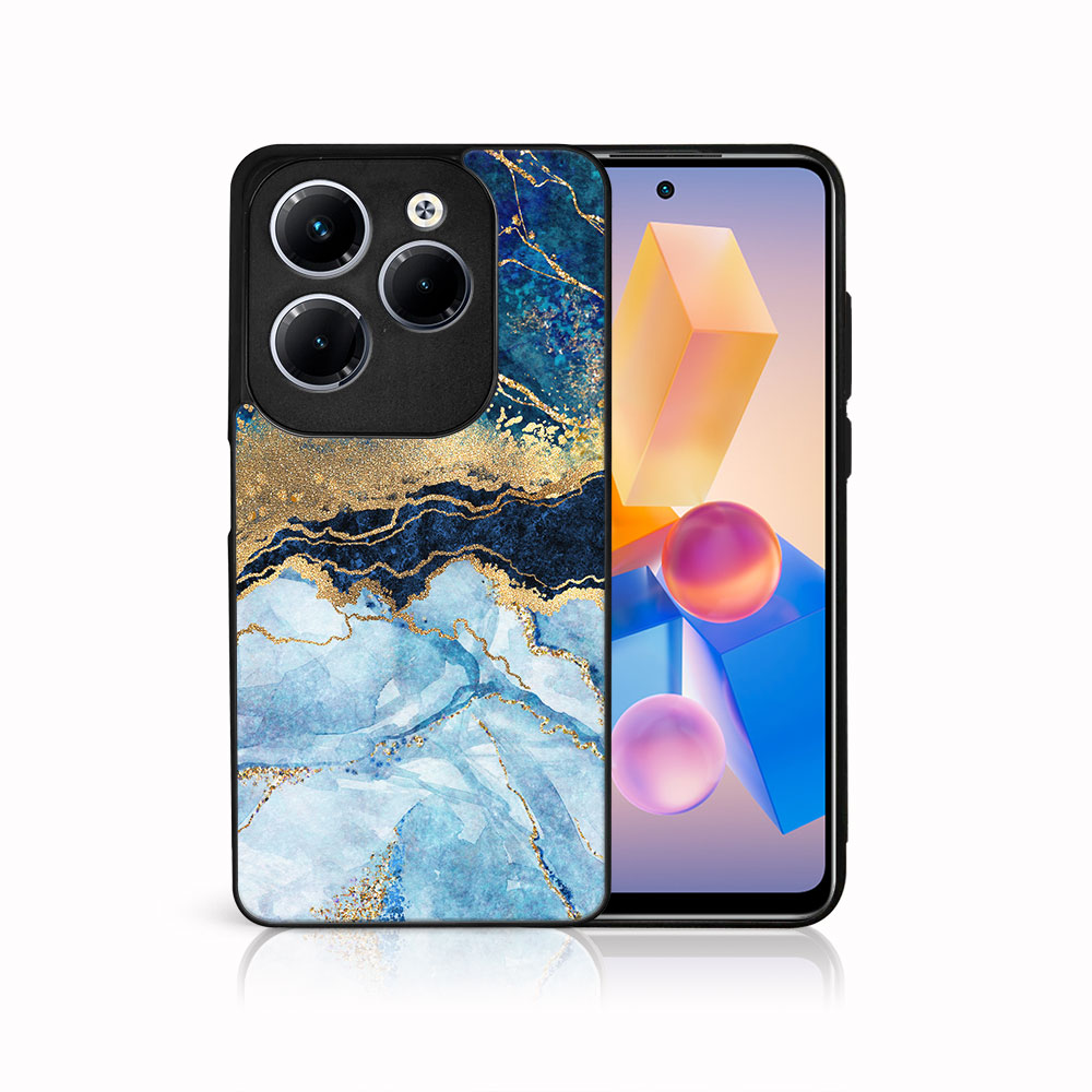 MY ART Husă De Protecție Pentru Infinix Hot 40 / Hot 40 Pentru BLUE MARBLE (141)