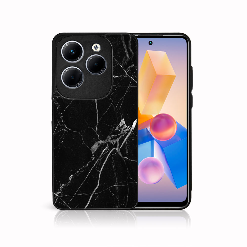 MY ART Capac De Protecție Pentru Infinix Hot 40 / Hot 40 Pentru BLACK MARBLE (142)