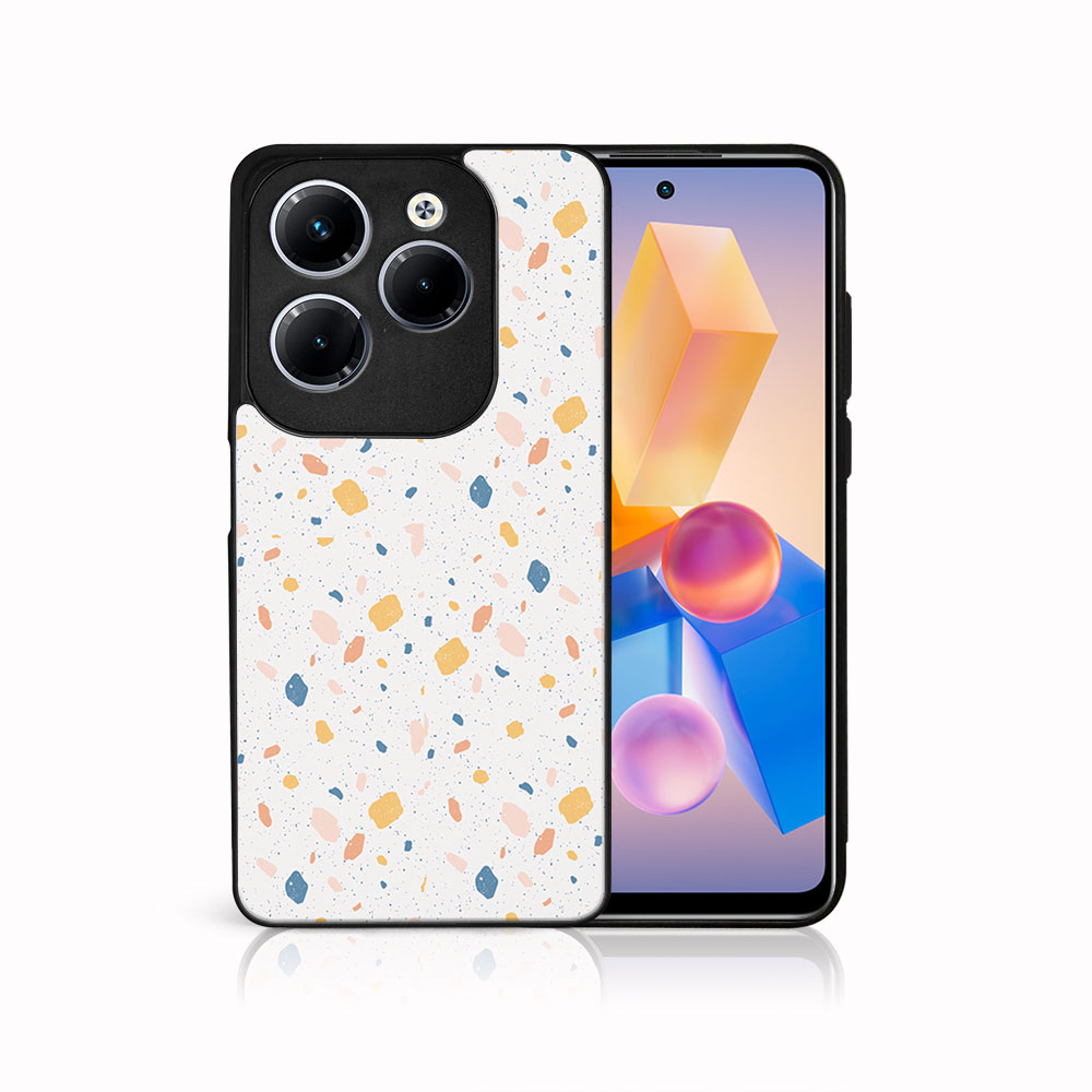 MY ART Husă De Protecție Pentru Infinix Hot 40 / Hot 40 Pro PORTOCALIU TERRAZZO (165)