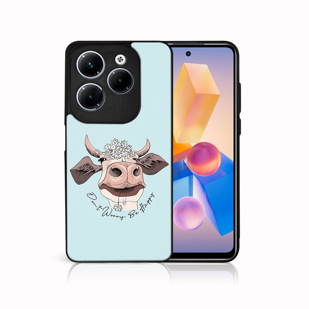 MY ART Husă De Protecție Pentru Infinix Hot 40 / Hot 40 Pro HAPPY COW (181)