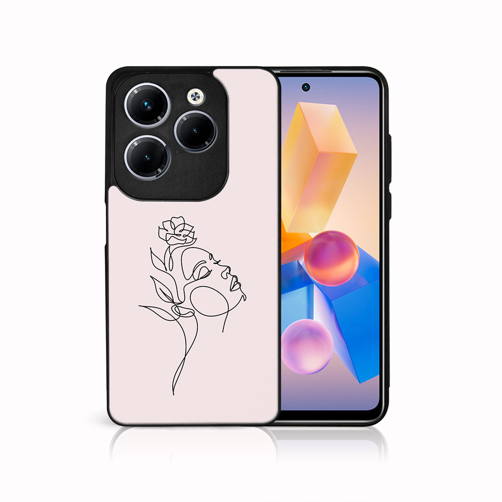 MY ART Husă De Protecție Pentru Infinix Hot 40 / Hot 40 Pro ROSE GIRL (198)