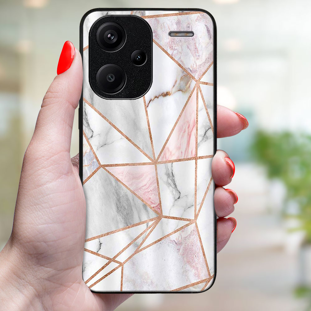 MY ART Husă De Protecție Pentru Xiaomi Redmi Note 13 Pro+ 5G PINK MARBLE (143)