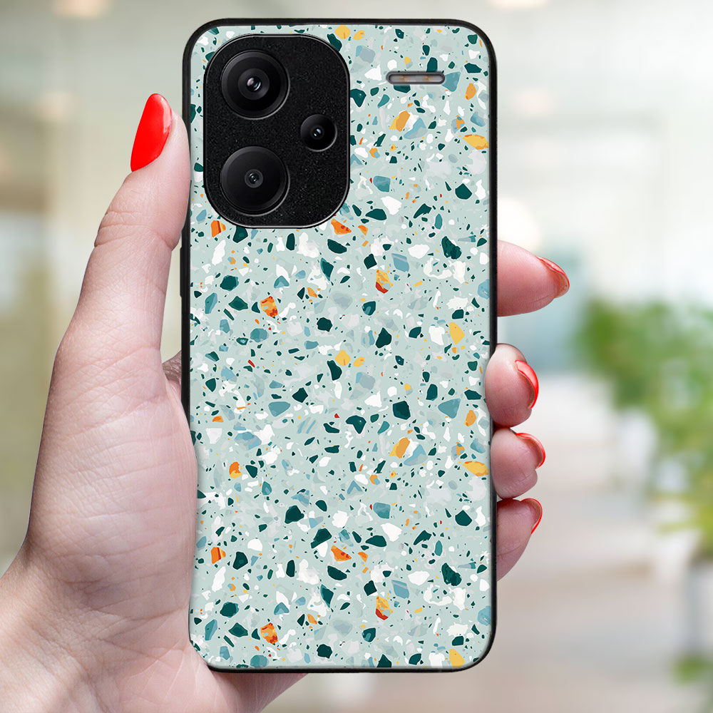 MY ART Husă De Protecție Pentru Xiaomi Redmi Note 13 Pro+ 5G BLUE TERRAZZO (164)