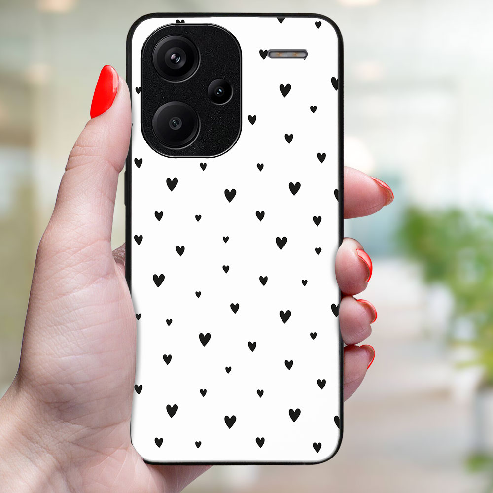 MY ART Husă De Protecție Pentru Xiaomi Redmi Note 13 Pro+ 5G BLACK HEARTS (167)