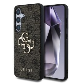 Capac GUESS 4G METAL pentru Samsung Galaxy S25 5G maro