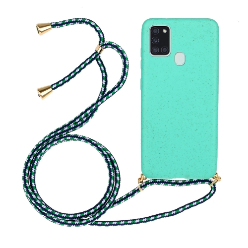 ROPE Husă Cu șir Samsung Galaxy A21s Verde