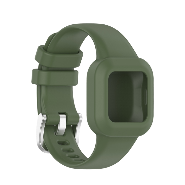 GLACIER Husa De Protectie Cu Curea Pentru Garmin Vivofit Junior3 Verde Inchis