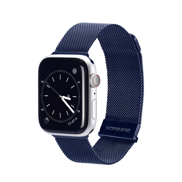 Curea Metalică DUX MILANESE Pentru Apple Watch SE / SE 2022 / SE 2023 (44mm) Albastru