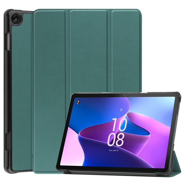 Husă Din LEATHER Pentru Lenovo Tab M10 A 3-a Generație Verde