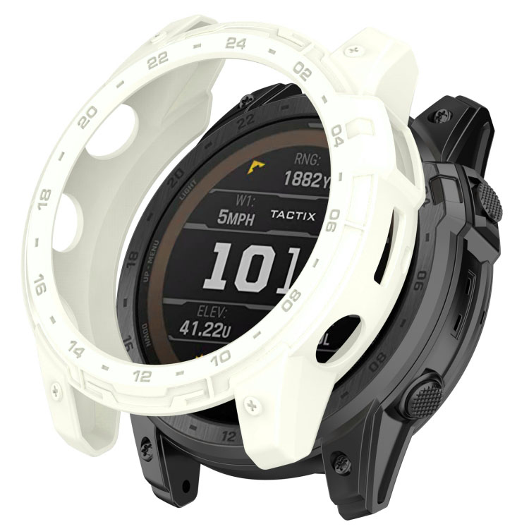 Husa TPU HALF COVER Pentru Garmin Enduro 2 / Tactix 7 Bej