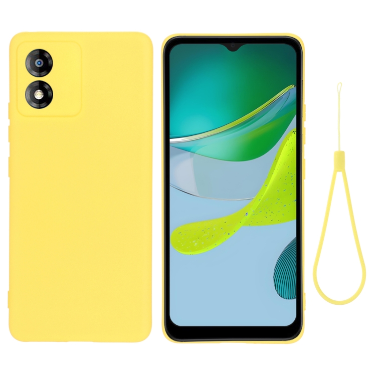 RUBBER Husa De Protectie Pentru Motorola Moto E13 Galbena