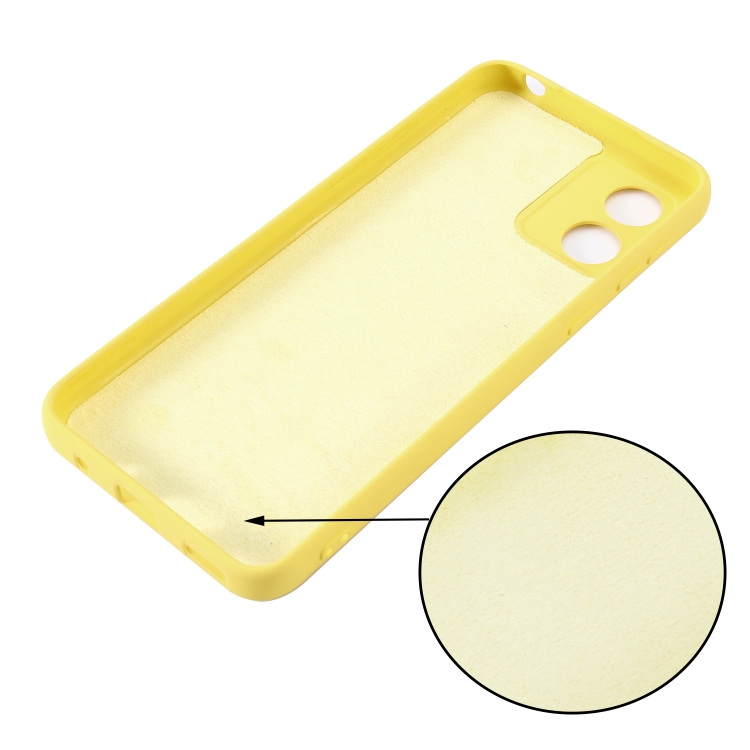 RUBBER Husa De Protectie Pentru Motorola Moto E13 Galbena