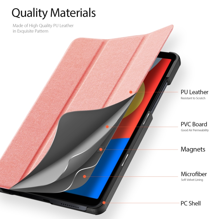 DUX DOMO Husă Rabatabilă Pentru Xiaomi Redmi Pad SE 8.7 Roz