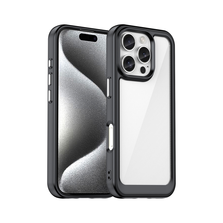 CRYSTAL Husă De Protecție Pentru Apple IPhone 16 Pro Negru