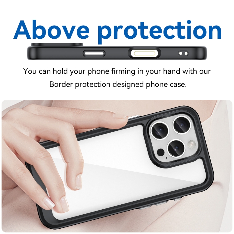 CRYSTAL Husă De Protecție Pentru Apple IPhone 16 Pro Negru