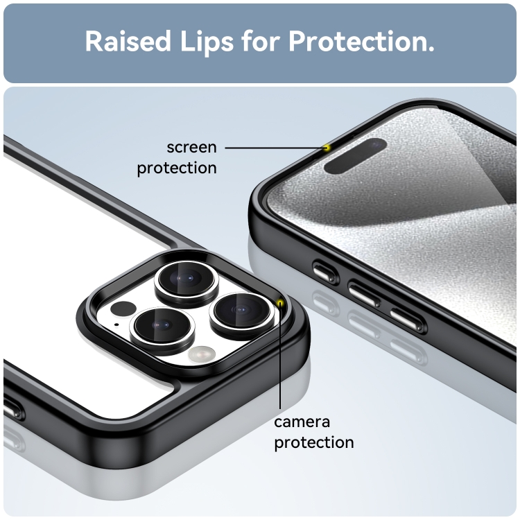 CRYSTAL Husă De Protecție Pentru Apple IPhone 16 Pro Negru