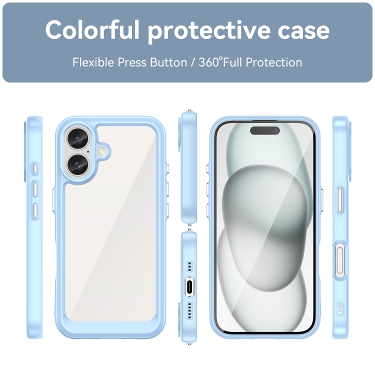 CRYSTAL Husă De Protecție Pentru Apple IPhone 16 Plus Albastru