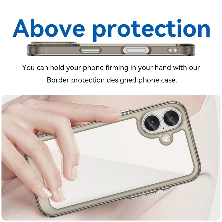 CRYSTAL Husă De Protecție Pentru Apple IPhone 16 Plus Gri