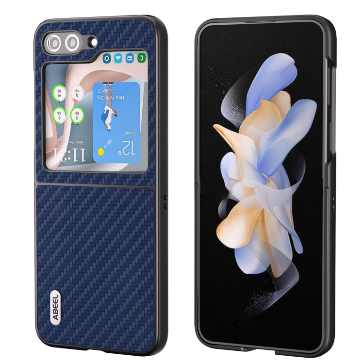 ABEEL CARBON Husa din plastic Samsung Galaxy Z Flip 5 5G albastru inchis