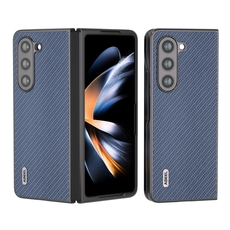 ABEEL CARBON Husa din plastic Samsung Galaxy Z Fold 5 5G albastru deschis