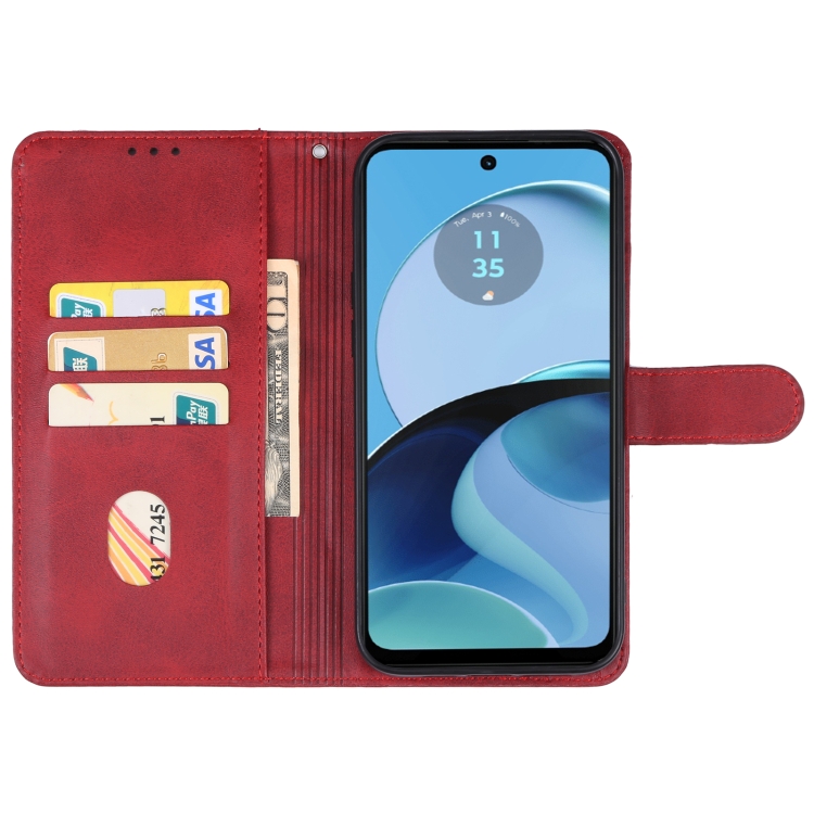 Husa Portofel SMOOTH Pentru Motorola Moto G54 5G / G54 5G Power Edition Rosie