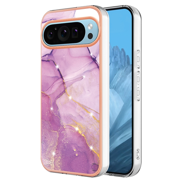 IMD MARBLE Husă De Protecție Pentru Google Pixel 9 / Pixel 9 Pro PURPLE