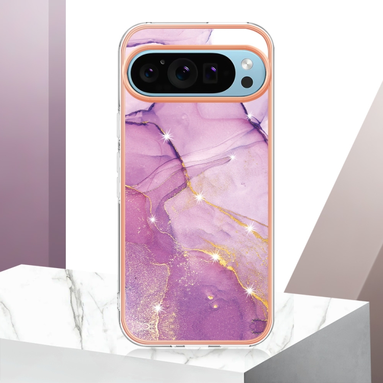 IMD MARBLE Husă De Protecție Pentru Google Pixel 9 / Pixel 9 Pro PURPLE