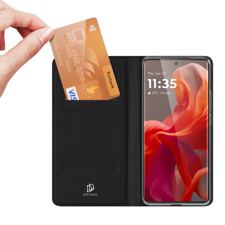 DUX Husă Rabatabilă Pentru Motorola Moto G85 5G Neagră