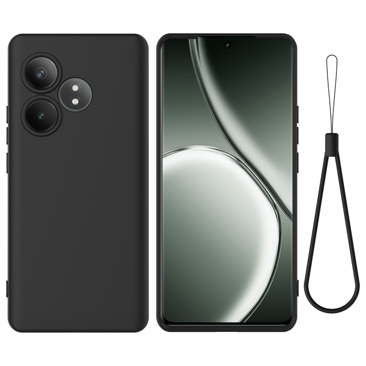 RUBBER Husă De Protecție Pentru Realme GT 6 / Realme GT 6T Negru