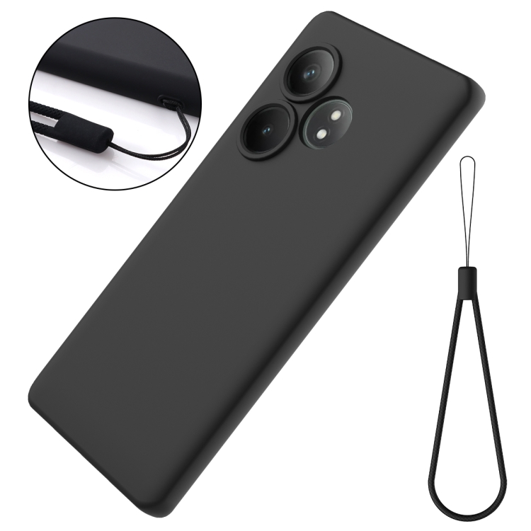 RUBBER Husă De Protecție Pentru Realme GT 6 / Realme GT 6T Negru