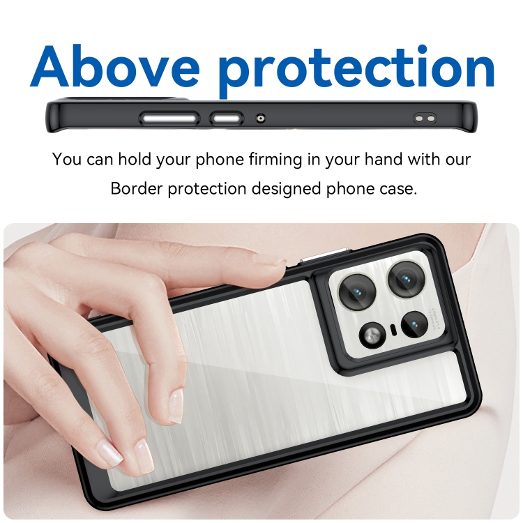 CRYSTAL Husă De Protecție Pentru Motorola Edge 50 Pro Negru