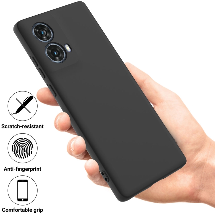 RUBBER Husă De Protecție Pentru Motorola Moto G85 5G Negru