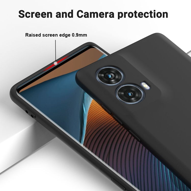 RUBBER Husă De Protecție Pentru Motorola Moto G85 5G Negru