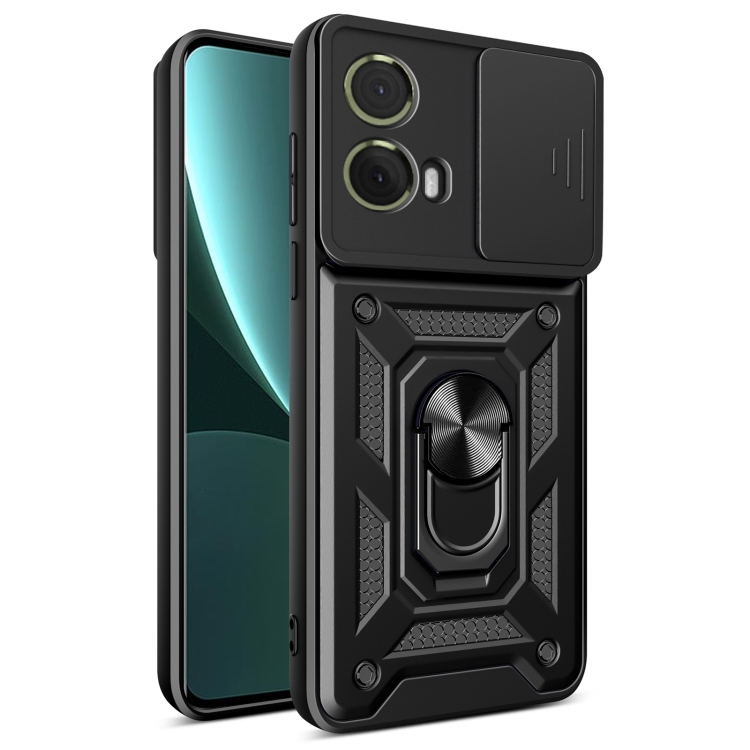 RING CAMERA Capac Cu Suport Pentru Motorola Moto G85 5G Negru