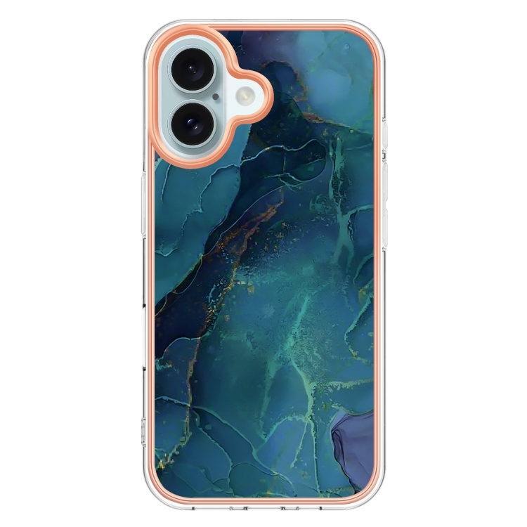 IMD MARBLE Husă De Protecție Pentru Apple IPhone 16 Plus GREEN