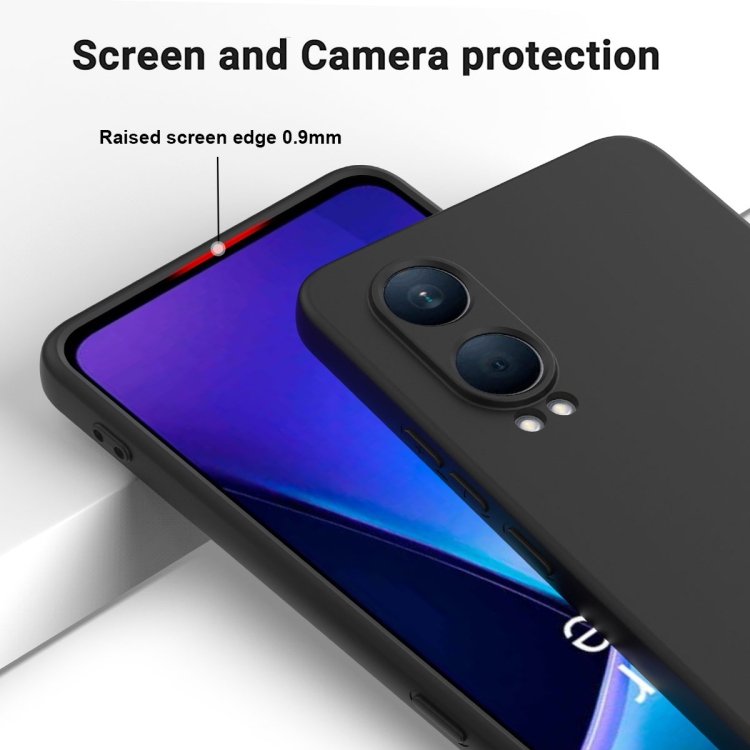 RUBBER Husă De Protecție Pentru OnePlus Nord CE 4 Lite 5G Negru