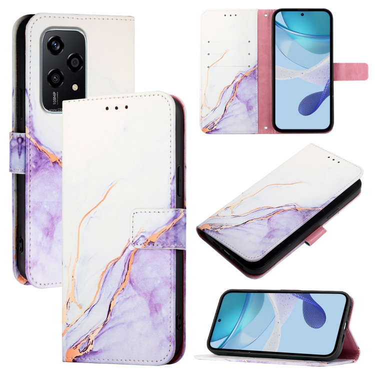 ART MARBLE Husă Portofel Pentru Honor 200 Lite PURPLE