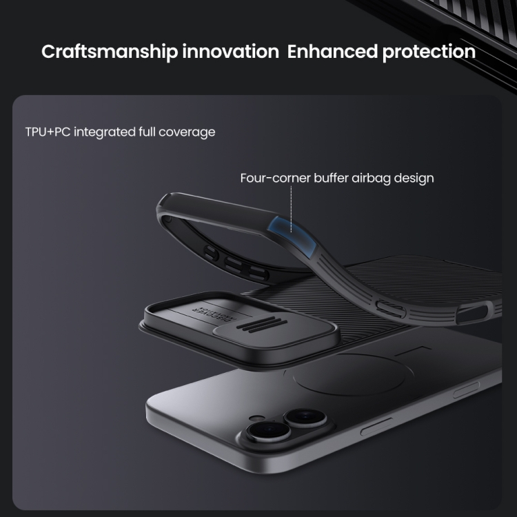 NILLKIN CAMSHIELD PRO Husă Pentru Apple IPhone 16 Plus Albastru