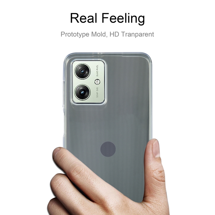 Husa Din Silicon TPU Pentru Motorola Moto G54 5G / G54 5G Power Edition Transparenta