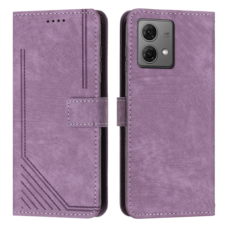 STRIPE Husă Portofel Cu Curea Motorola Edge 40 Neo Violet