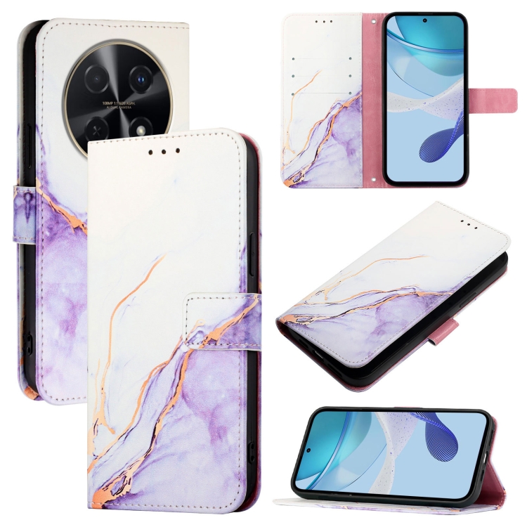 ART MARBLE Husă Portofel Pentru Huawei Nova 12i PURPLE