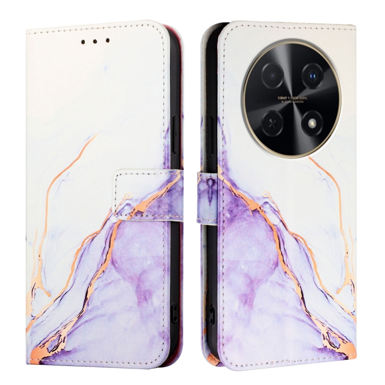 ART MARBLE Husă Portofel Pentru Huawei Nova 12i PURPLE