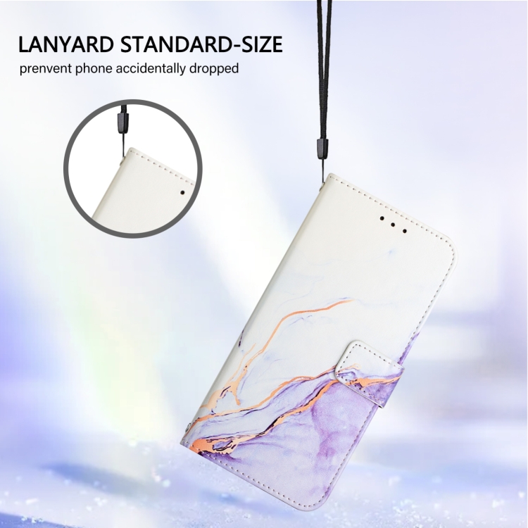 ART MARBLE Husă Portofel Pentru Huawei Nova 12i PURPLE