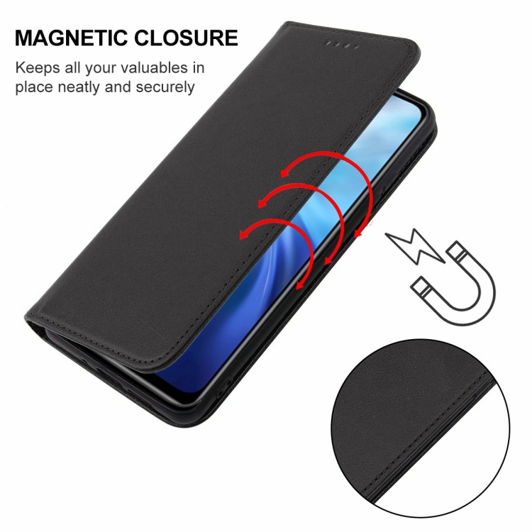 MAGNETIC Capac Cu Balamale Pentru Oukitel C36 Negru