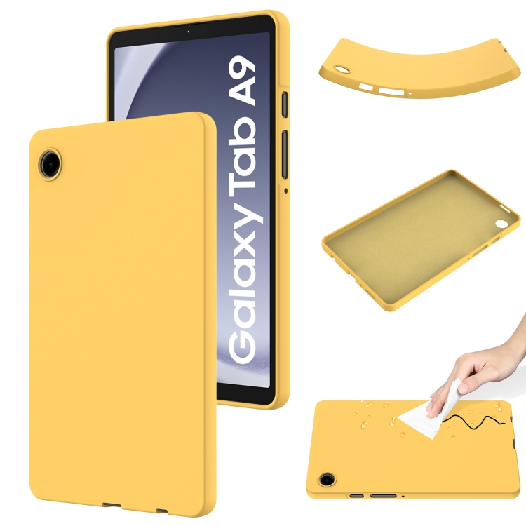 RUBBER Husa De Protectie Pentru Samsung Galaxy Tab A9 Galbena