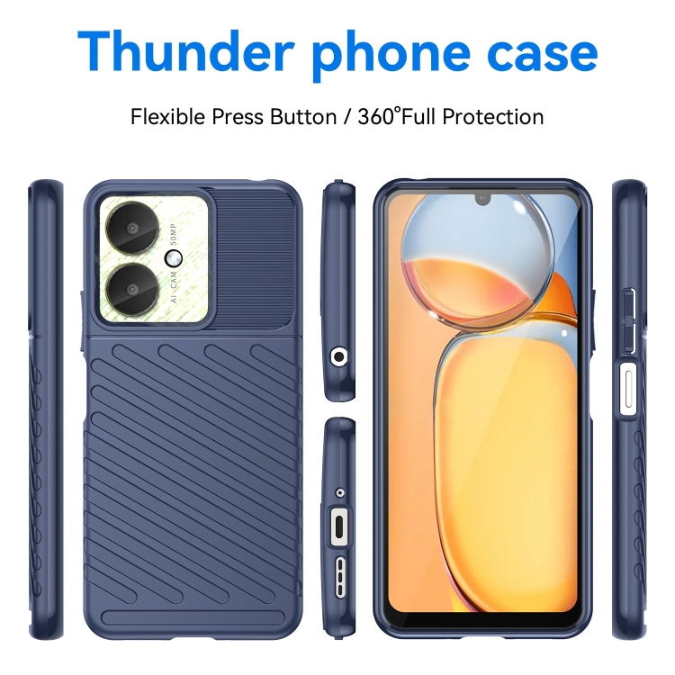 THUNDER Husă De Protecție Xiaomi Redmi 13C / 13C 5G / Poco C65 Albastru